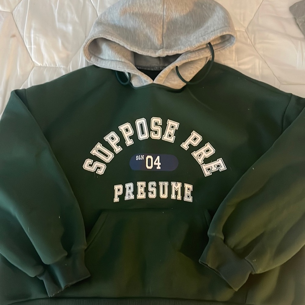 2 tone oversized sweatshirt